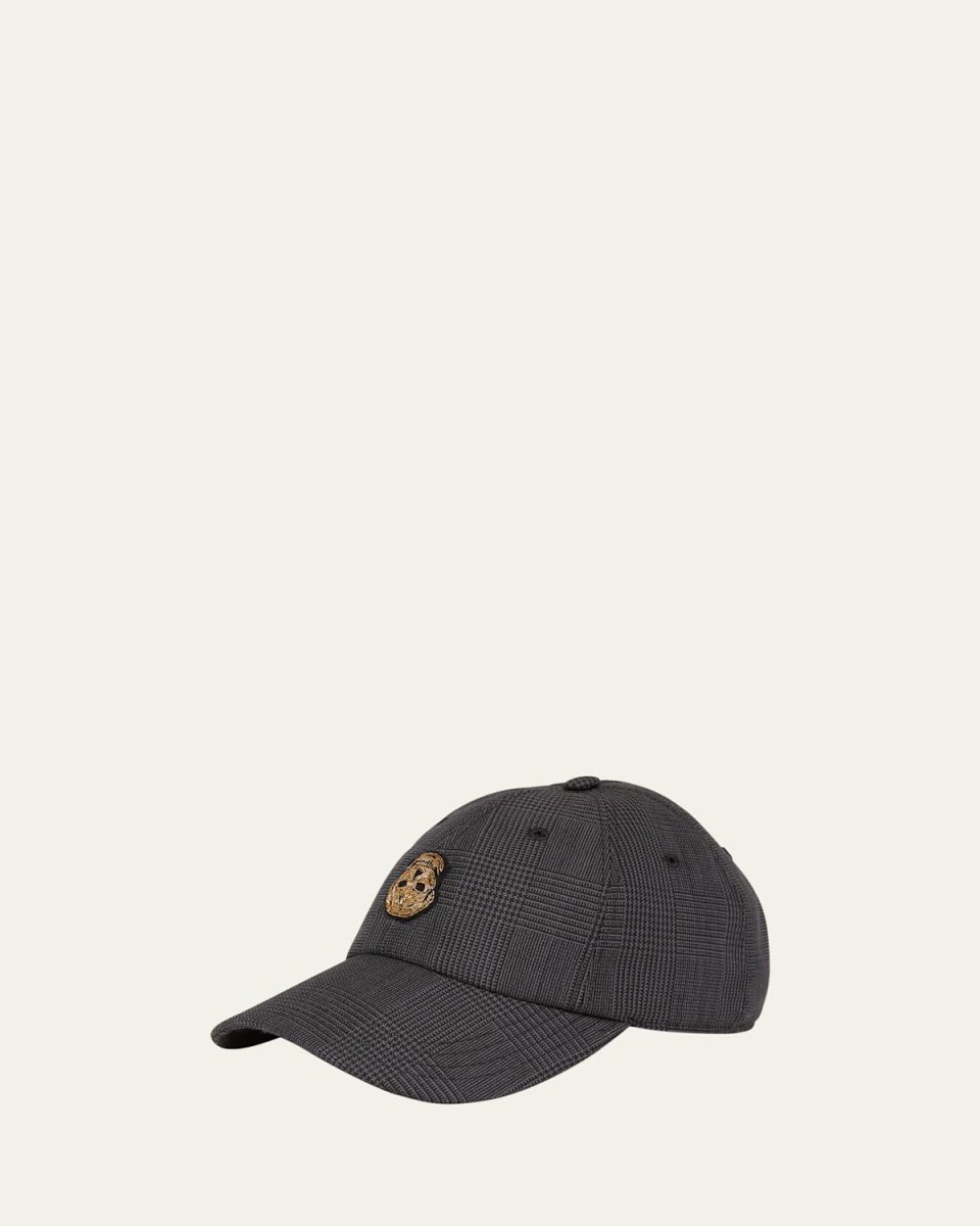 Pow Check-Print Baseball Cap